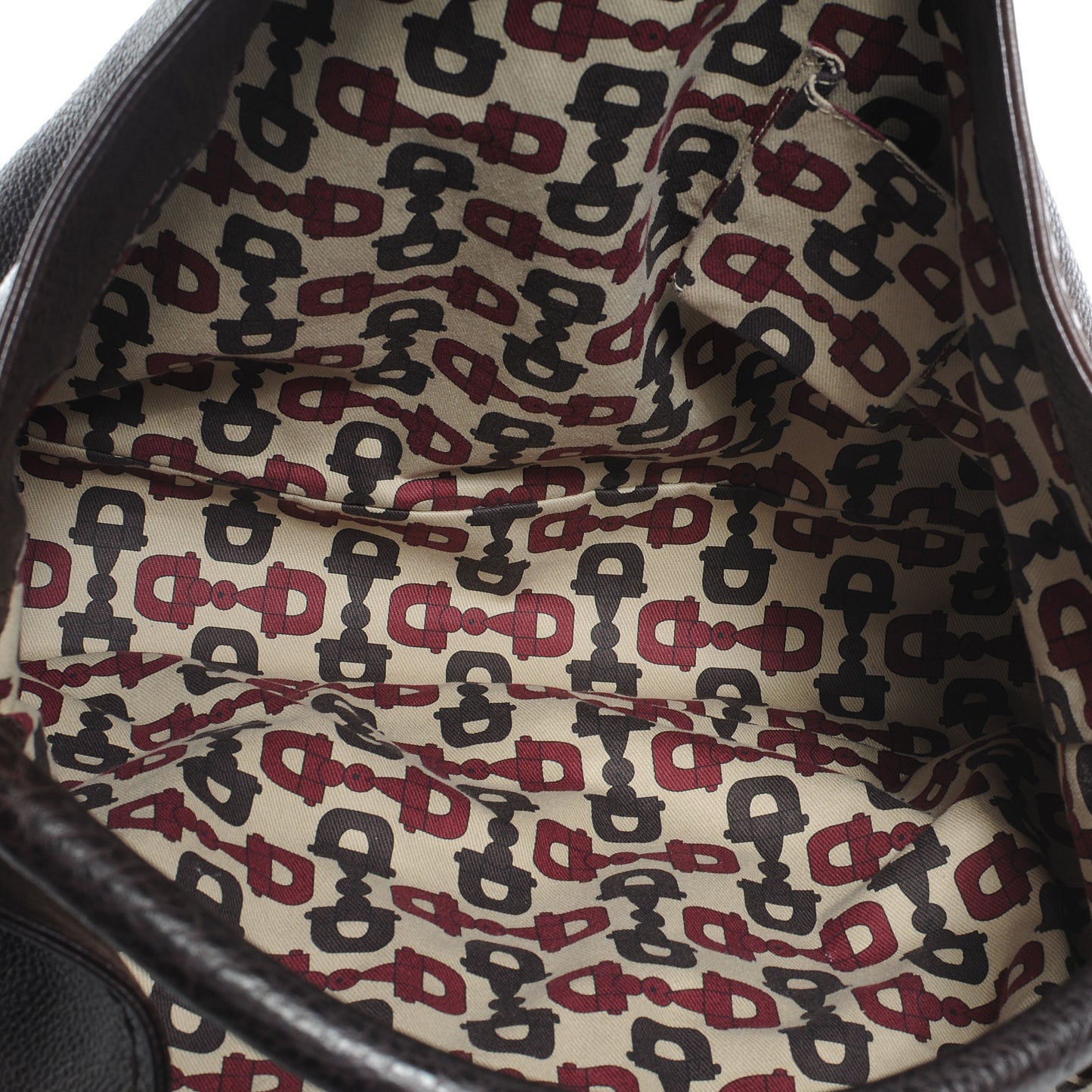 Leather Guccissima Trim Large Signoria Hobo Dark Brown