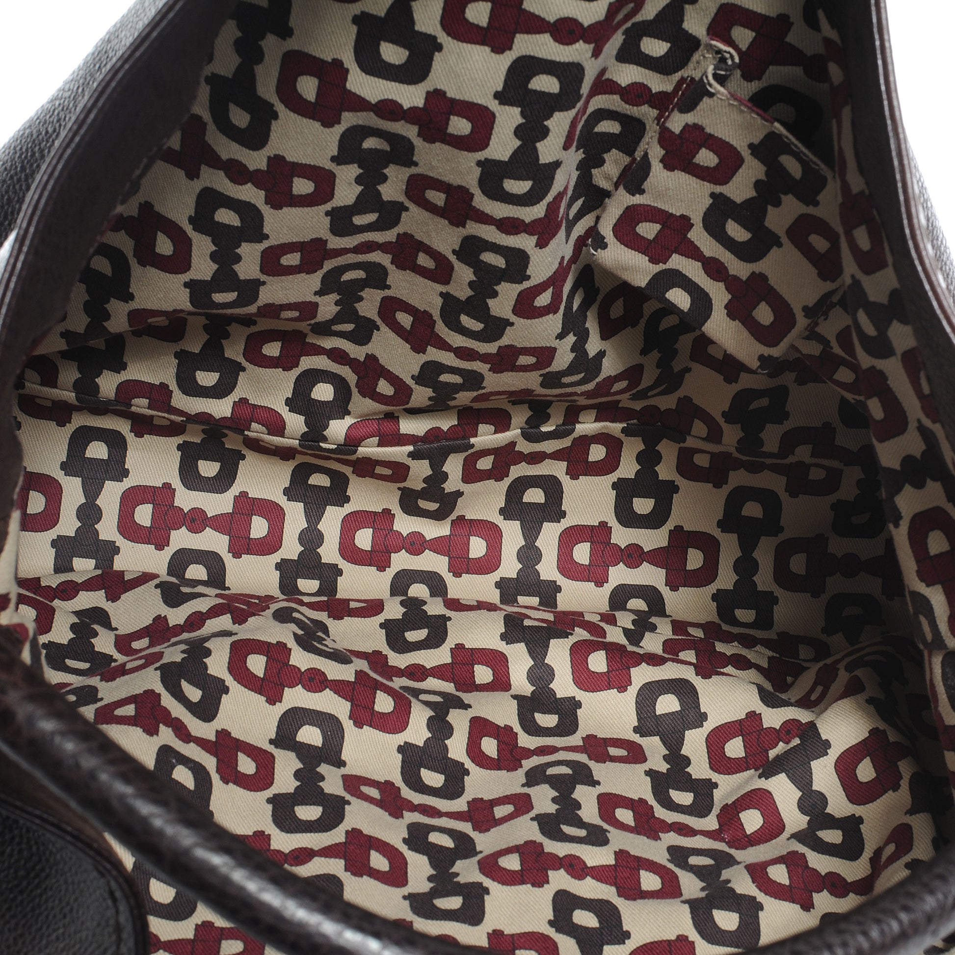 Gucci Leather Guccissima Trim Large Signoria Hobo Dark Brown 5 of 7