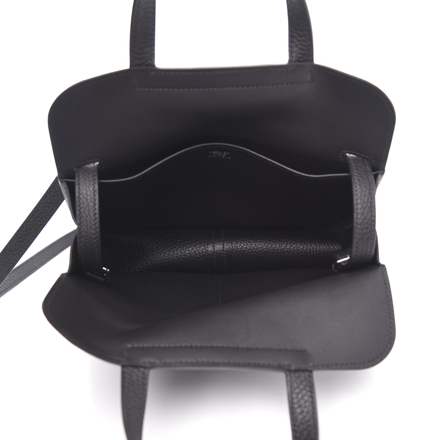 Hermes Taurillon Clemence Halzan 25 Black 6 of 12