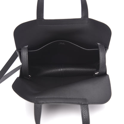 Hermes Taurillon Clemence Halzan 25 Black 6 of 12