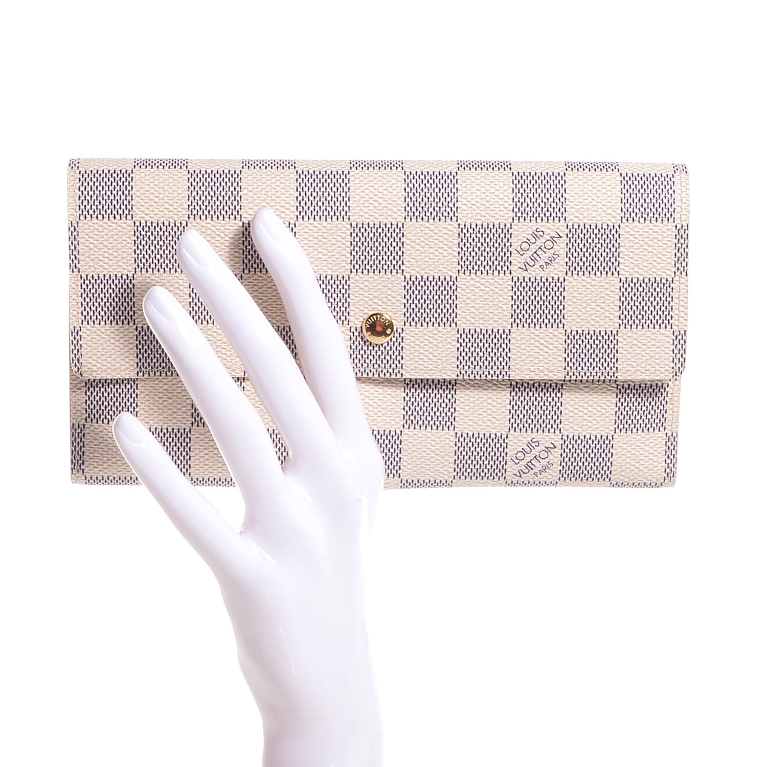 Louis Vuitton Damier Azur Porte Tresor International Wallet 2 of 8
