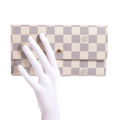 Louis Vuitton Damier Azur Porte Tresor International Wallet 2 of 8