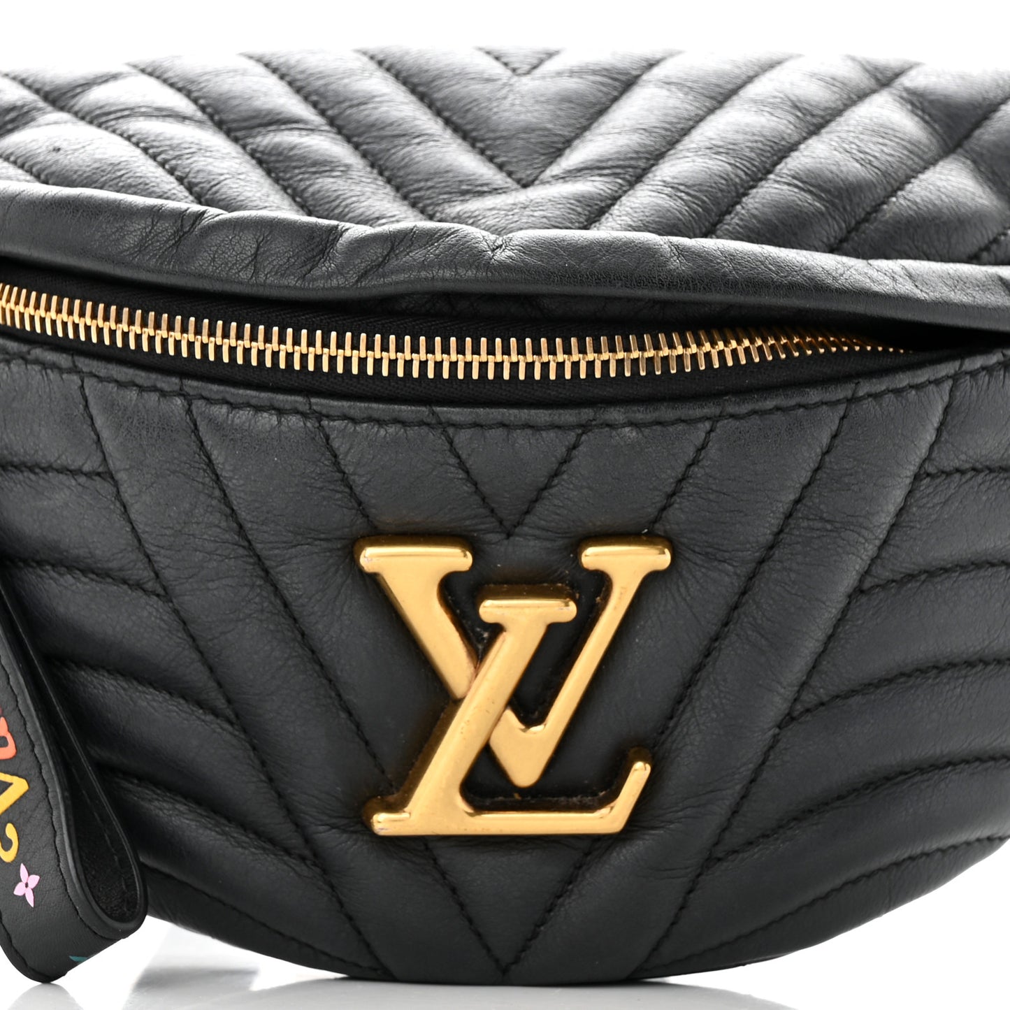 Calfskin Quilted New Wave Bumbag Black