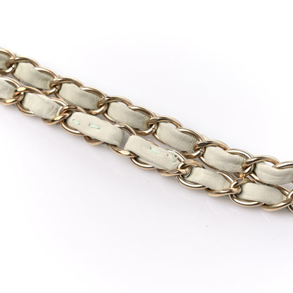 Chanel Tweed Quilted Medium Double Flap Light Turquoise 19 of 19