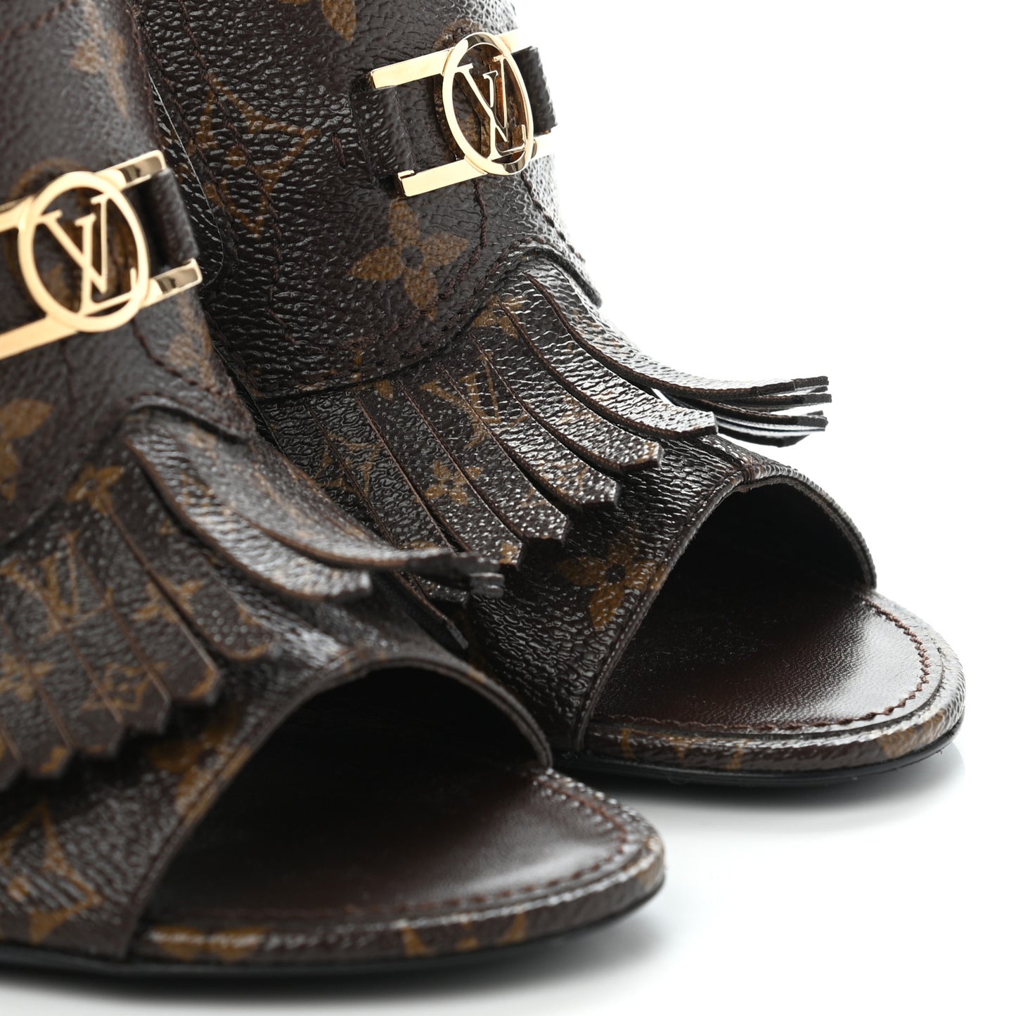 Patent Monogram Indiana Mule 39 Cacao Brown