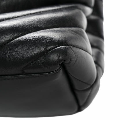 Saint Laurent Calfskin Y Quilted Monogram Medium Loulou Chain Satchel Black 11 of 16