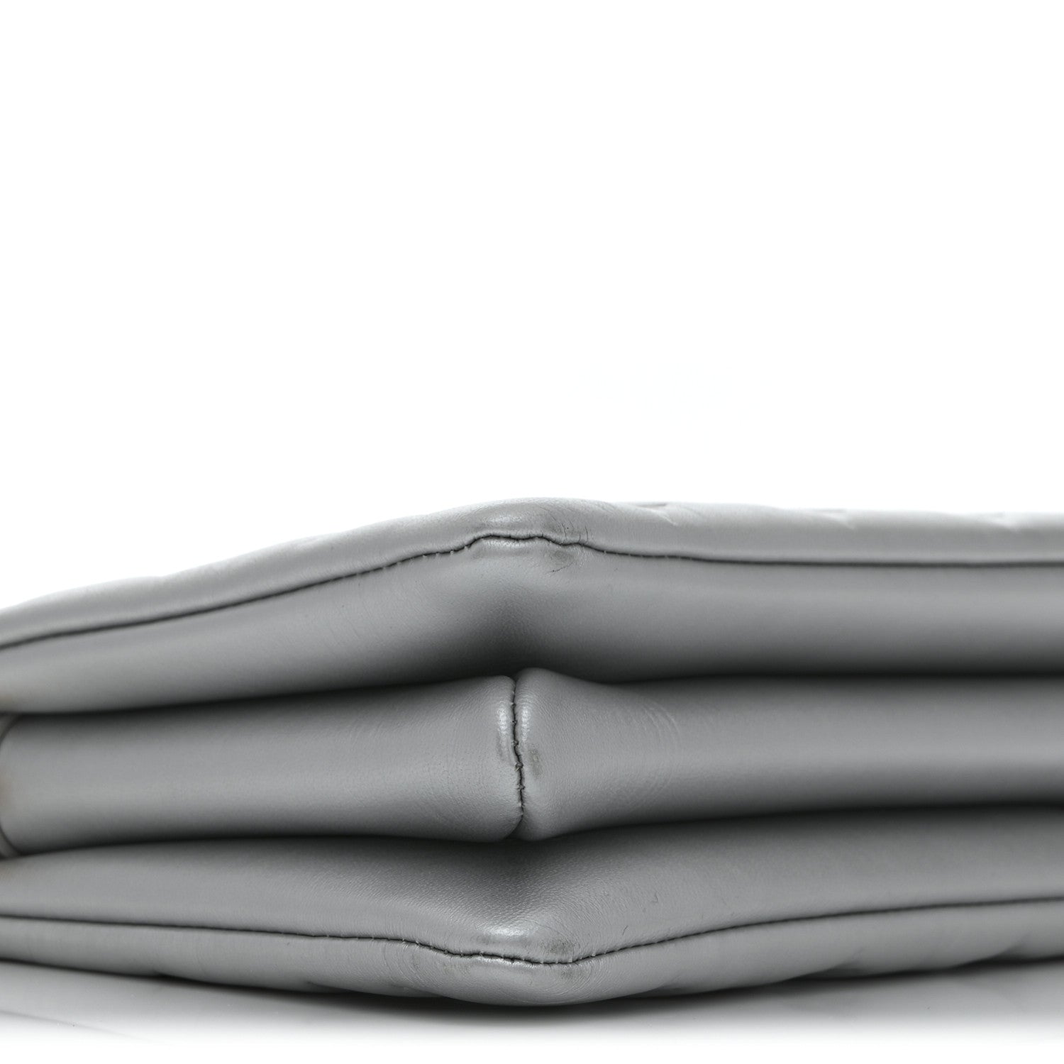 Louis Vuitton Lambskin Embossed Monogram Coussin BB Silver 8 of 12