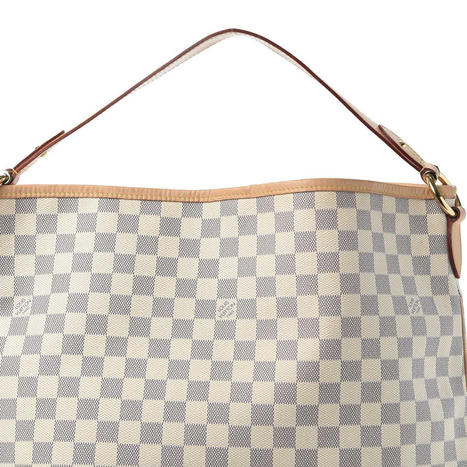 Louis Vuitton Damier Azur Delightful MM Rose Ballerine 8 of 8