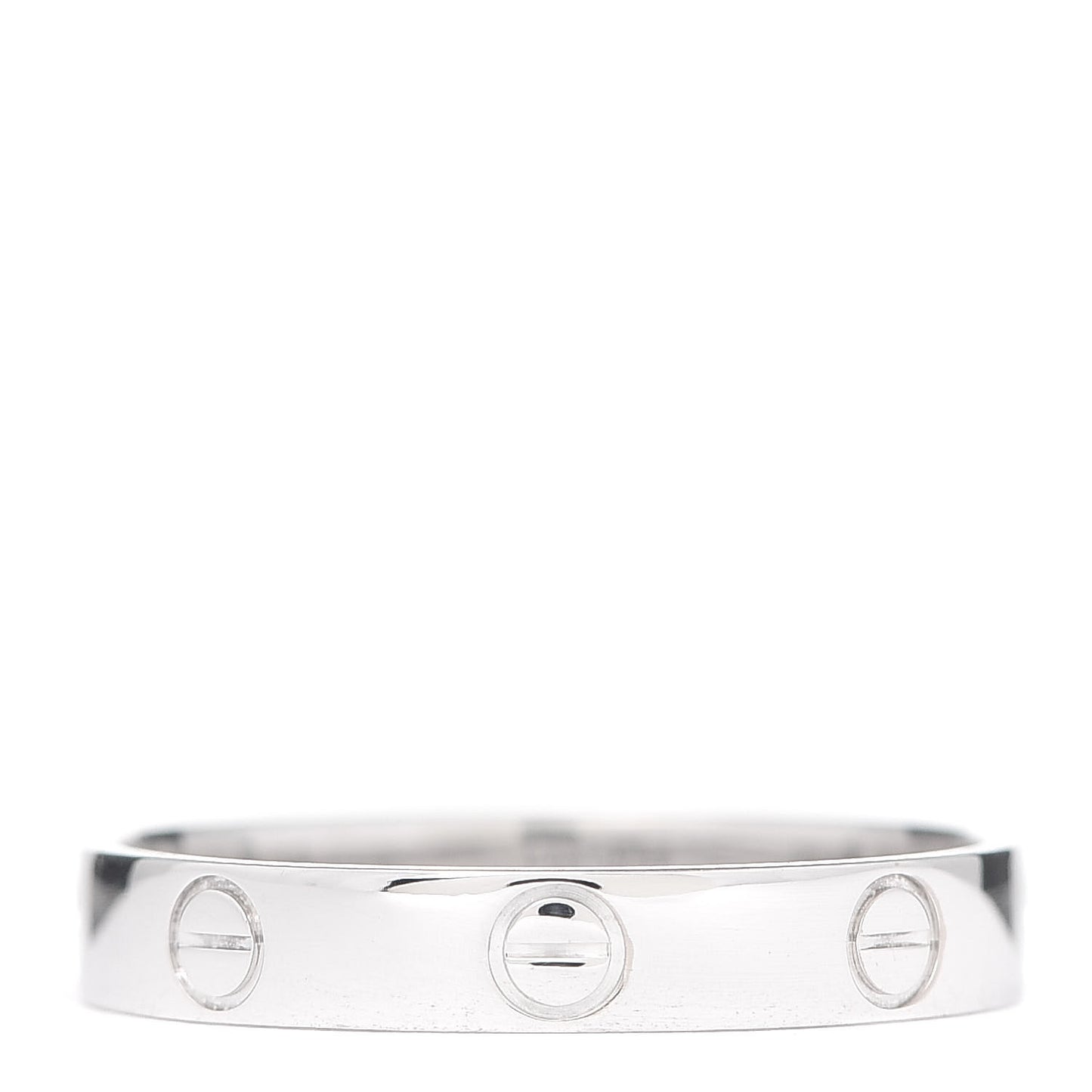 18K White Gold 3.5mm LOVE Wedding Band Ring 58 8.5