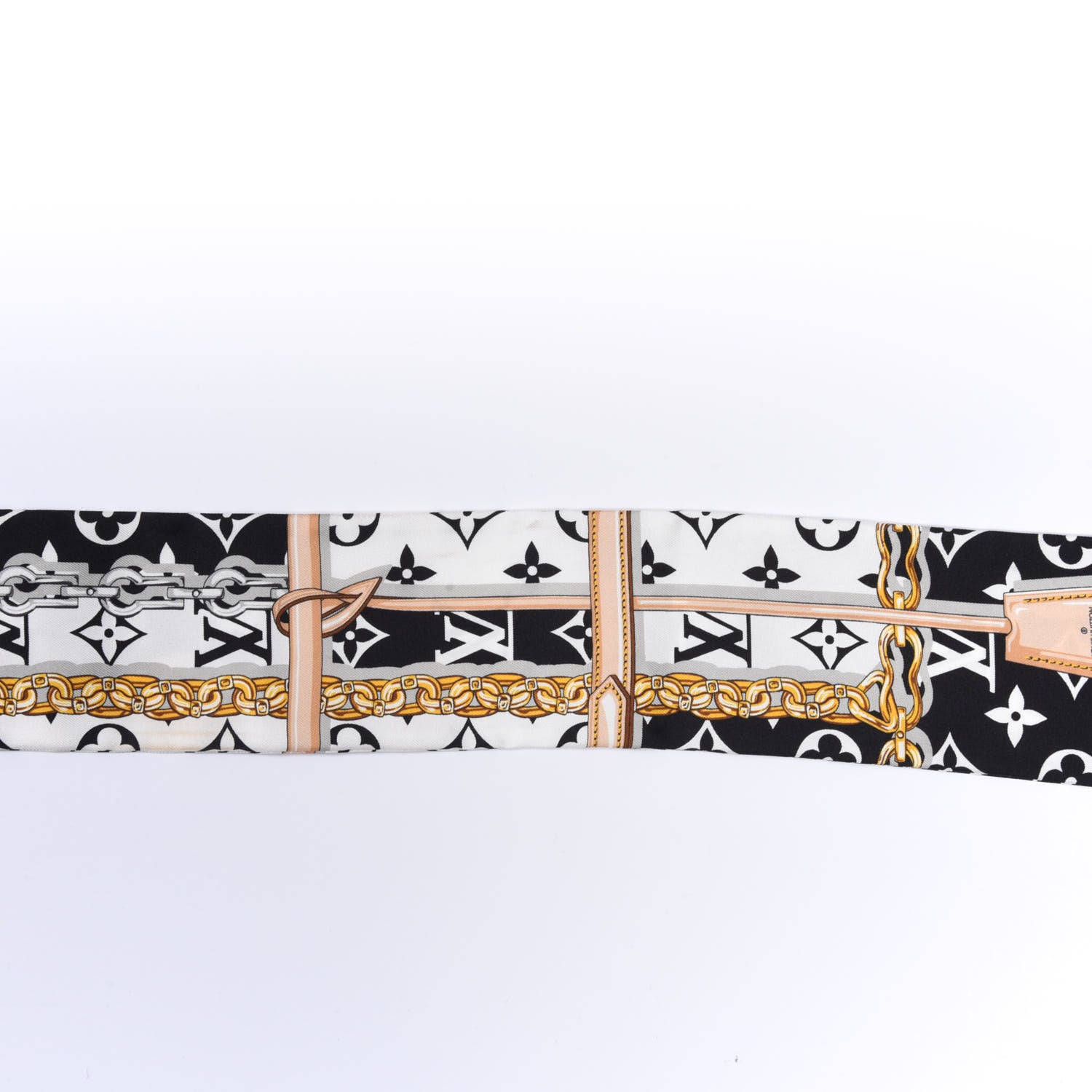 Louis Vuitton Silk Monogram Confidential Bandeau Black 7 of 7