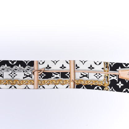 Louis Vuitton Silk Monogram Confidential Bandeau Black 7 of 7