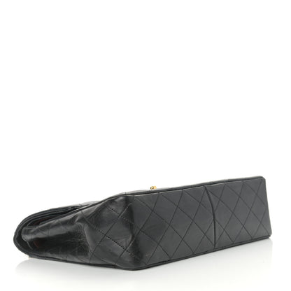 Chanel Lambskin Quilted Medium Double Flap Black 3 of 15
