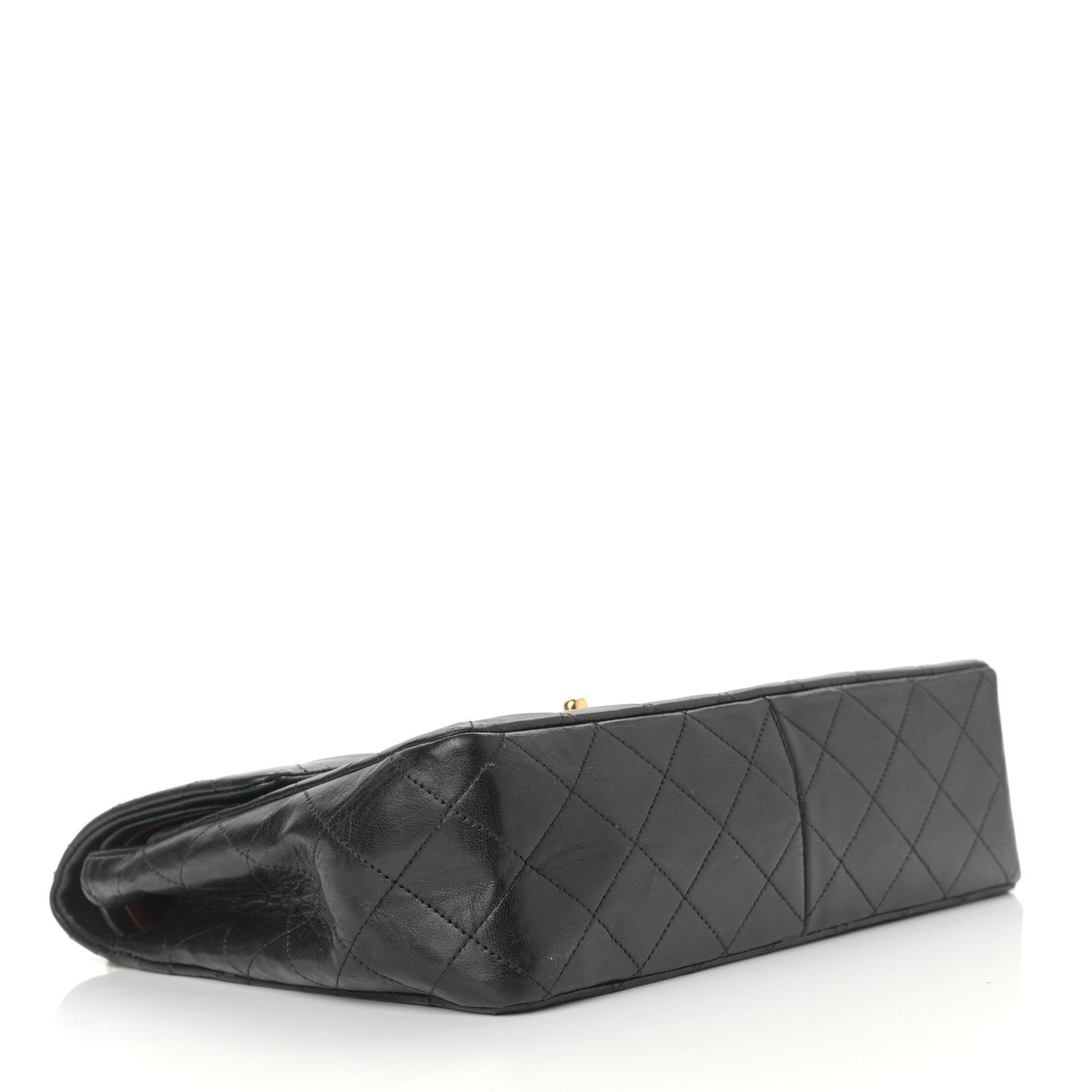 Chanel Lambskin Quilted Medium Double Flap Black 3 of 15