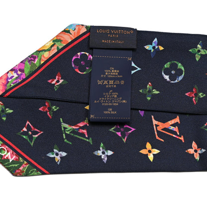 Louis Vuitton Silk Monogram LV Garden Bandeau Blue 3 of 3