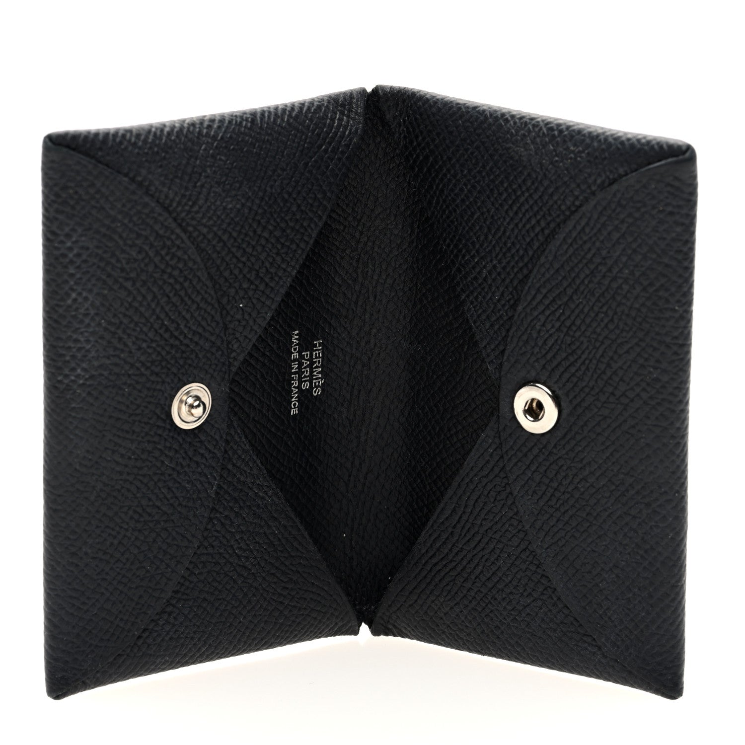 Hermes Epsom Calvi Card Case Black 5 of 6