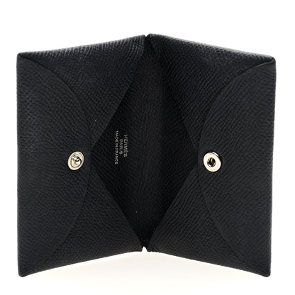 Hermes Epsom Calvi Card Case Black 5 of 6