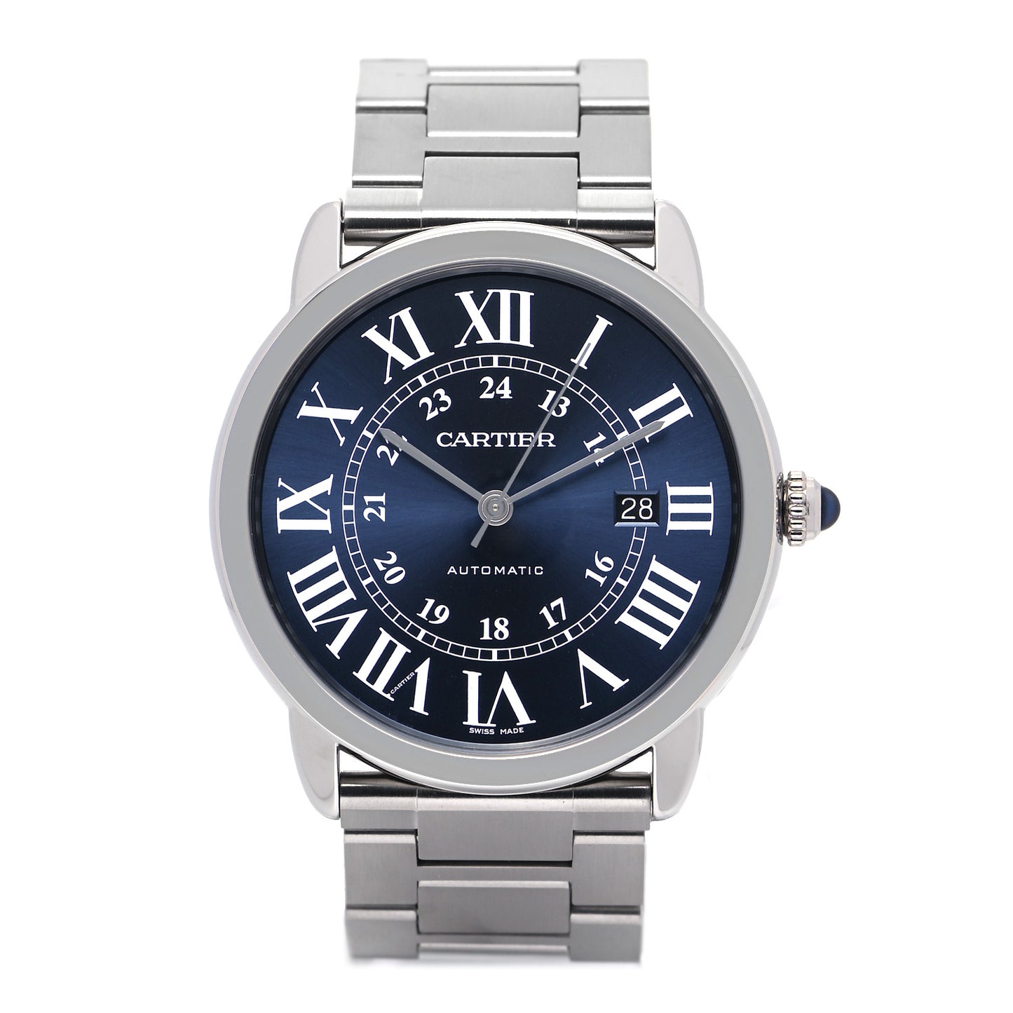 Stainless Steel 42mm Ronde Solo Automatic Watch Blue