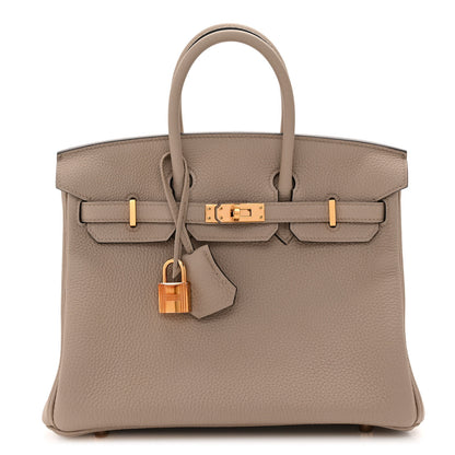 Hermes Togo Birkin 25 Gris Tourterelle 1 of 15