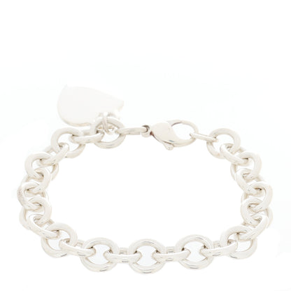 Tiffany Sterling Silver Heart Tag Charm Bracelet 2 of 3