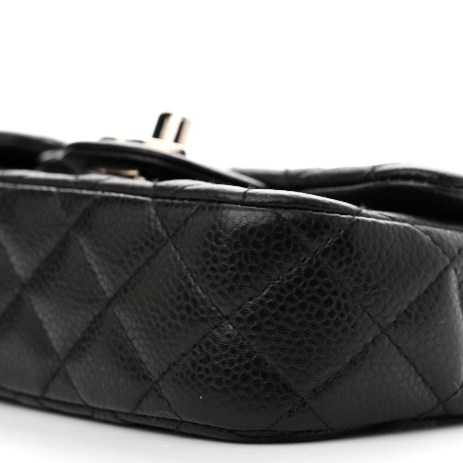 Chanel Caviar Quilted Double Mini Flap Crossbody Black 12 of 13