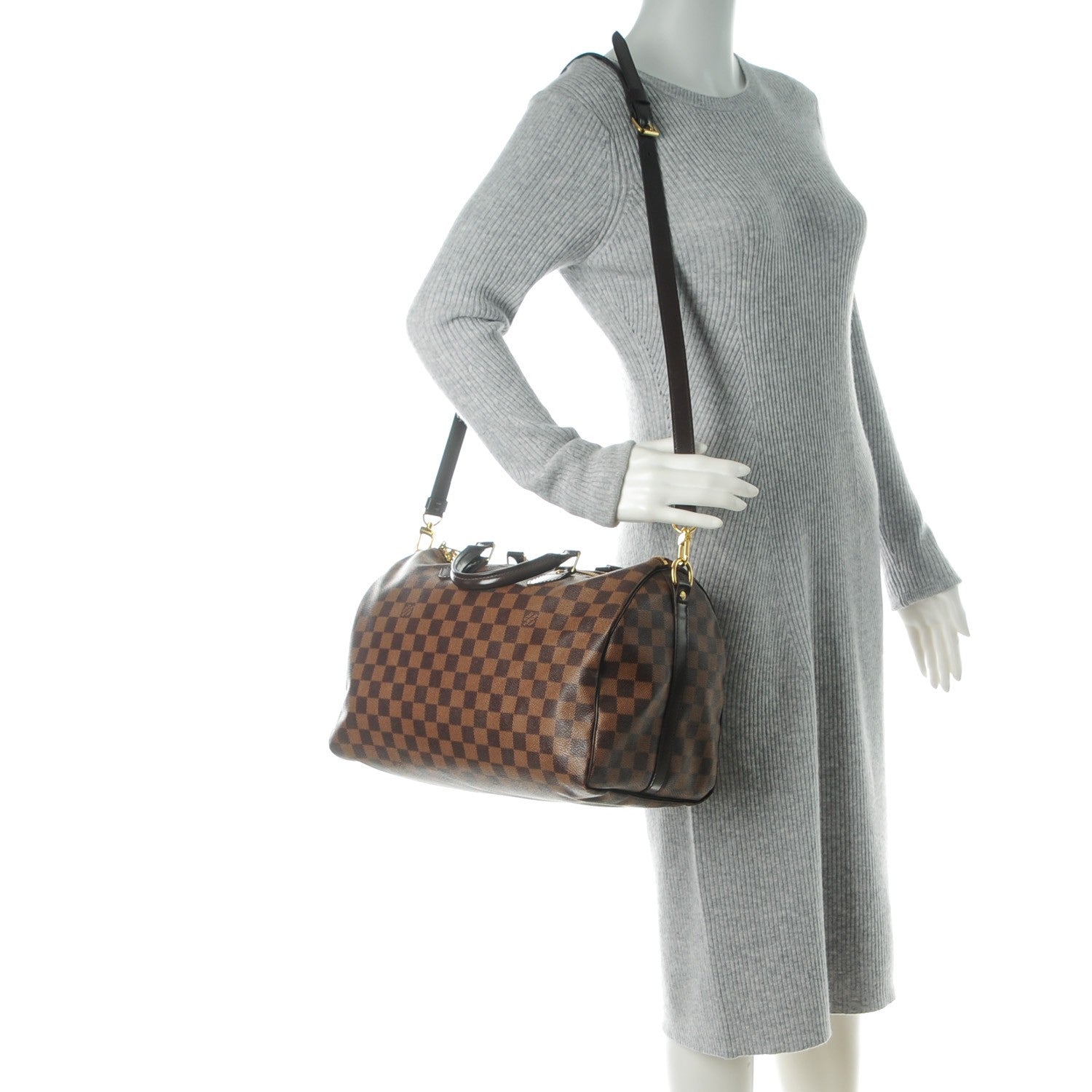 Louis Vuitton Damier Ebene Speedy Bandouliere 35 2 of 7