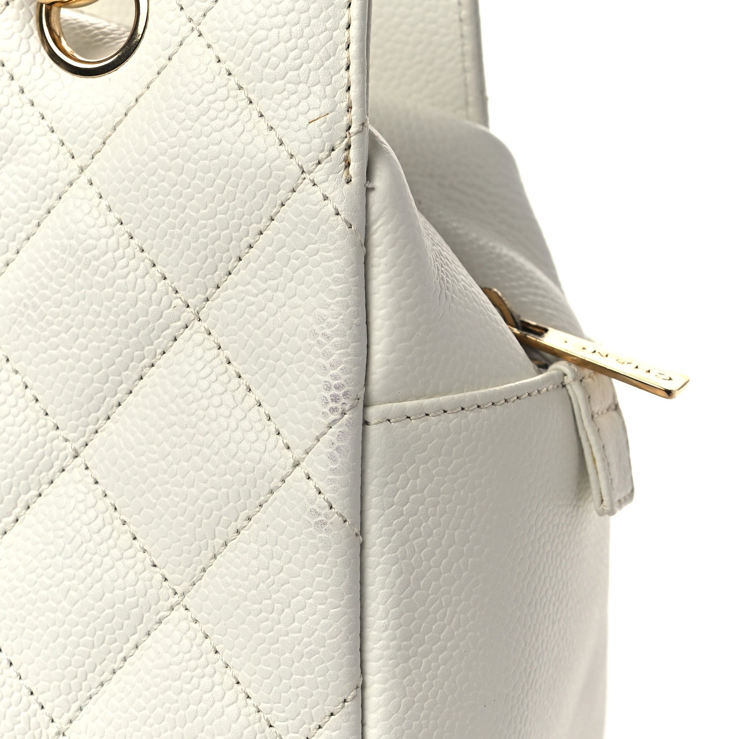 Chanel Caviar Quilted Petit Timeless Tote PTT White 12 of 13