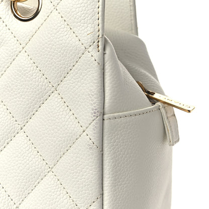 Chanel Caviar Quilted Petit Timeless Tote PTT White 12 of 13