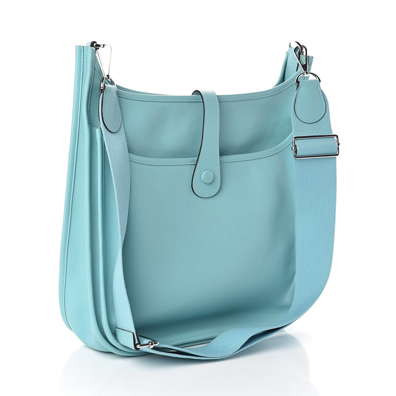 Hermes Epsom Evelyne III GM Bleu Atoll 2 of 9
