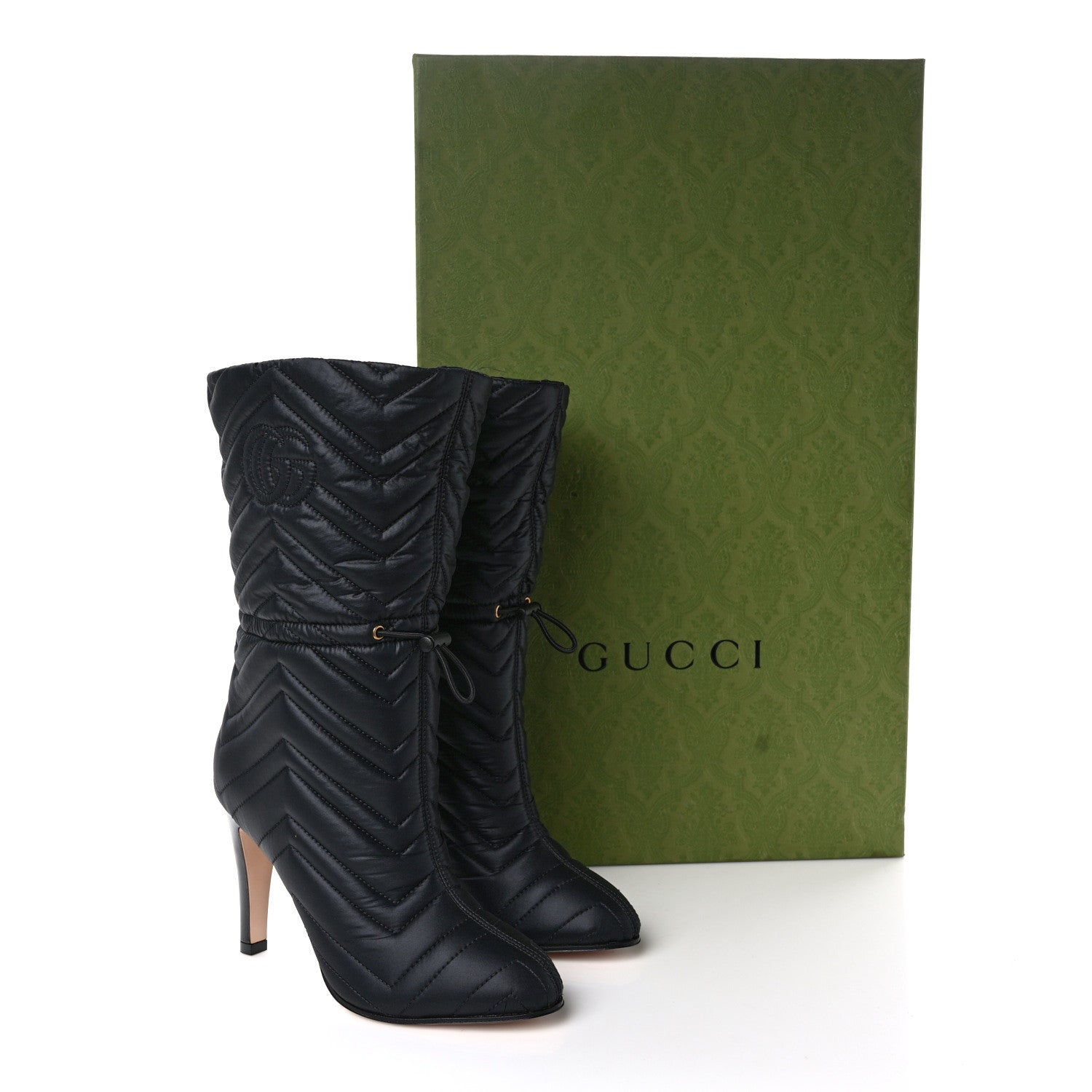 Gucci Nylon GG Matelasse 95mm Ankle Boots 35 Black 8 of 8
