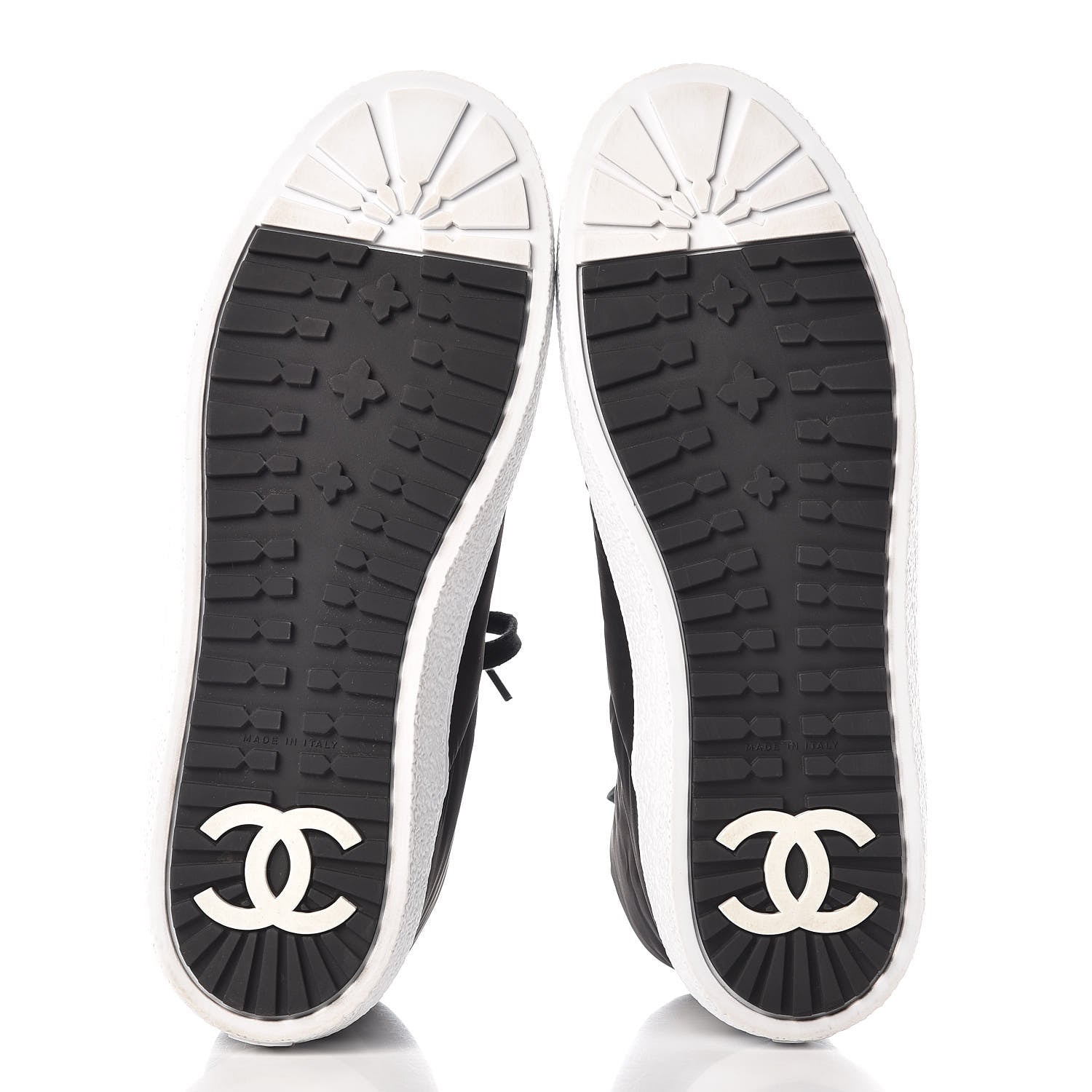 Chanel Nylon Mens High Top Sneakers 45 Black 5 of 11