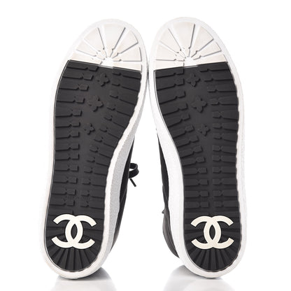 Chanel Nylon Mens High Top Sneakers 45 Black 5 of 11