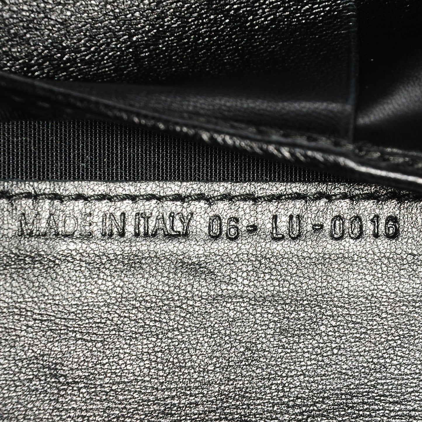 Lambskin Cannage Lady Dior Charm Wallet Black