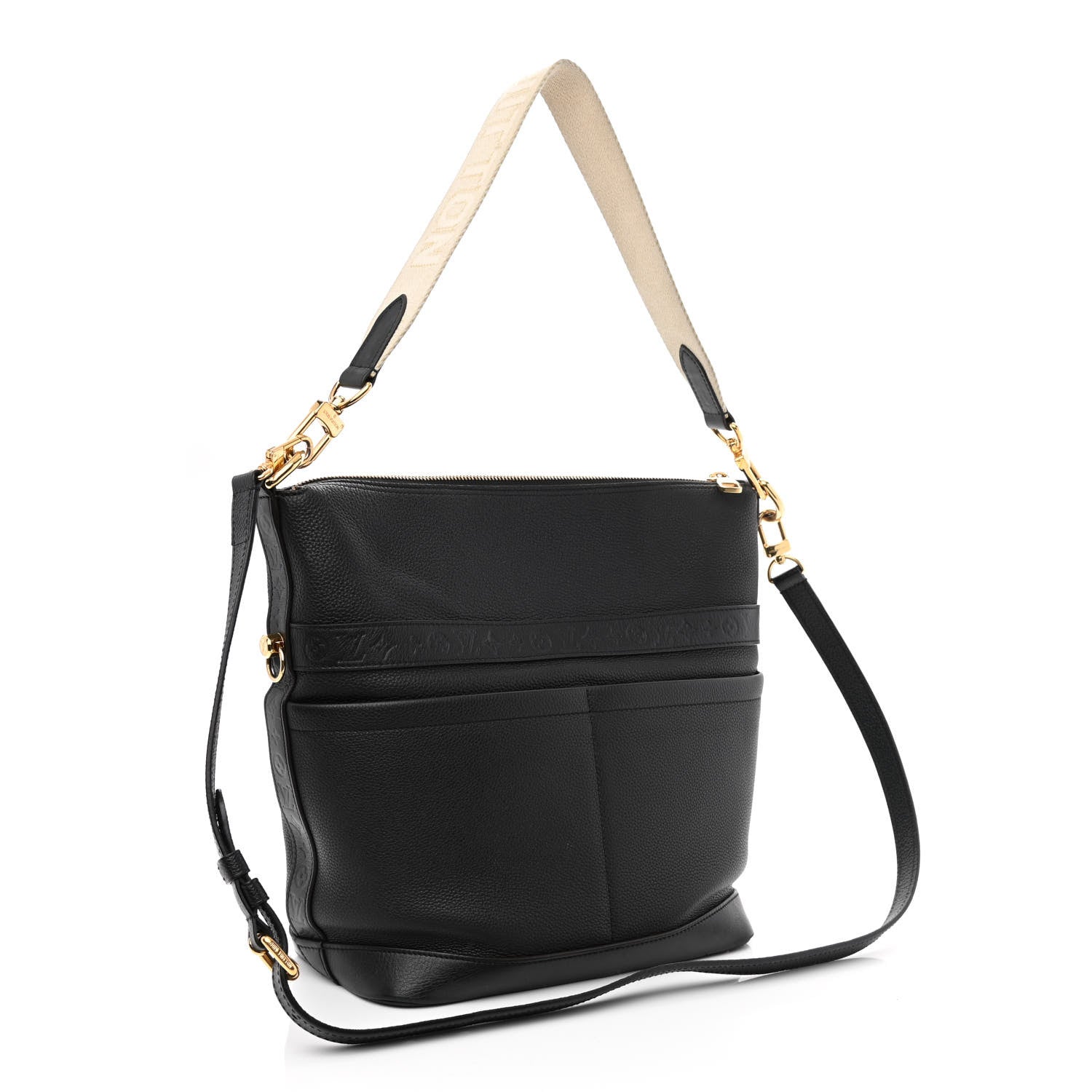 Louis Vuitton Calfskin Cruiser GM Black 3 of 10