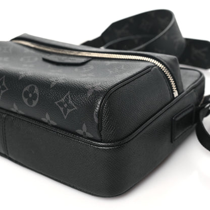 Louis Vuitton Taiga Monogram Eclipse Outdoor Messenger Black 9 of 10