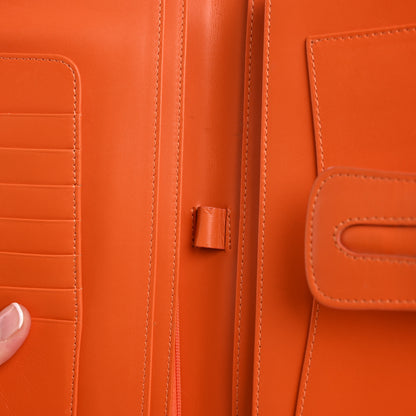 Jimmy Choo Calfskin Continental Wallet Orange 11 of 14