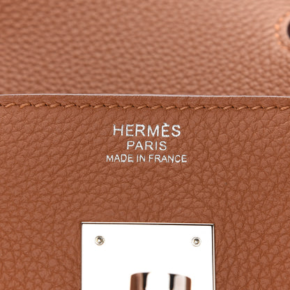Hermes Togo Swift Officier Birkin 30 Gold Ambre 6 of 11
