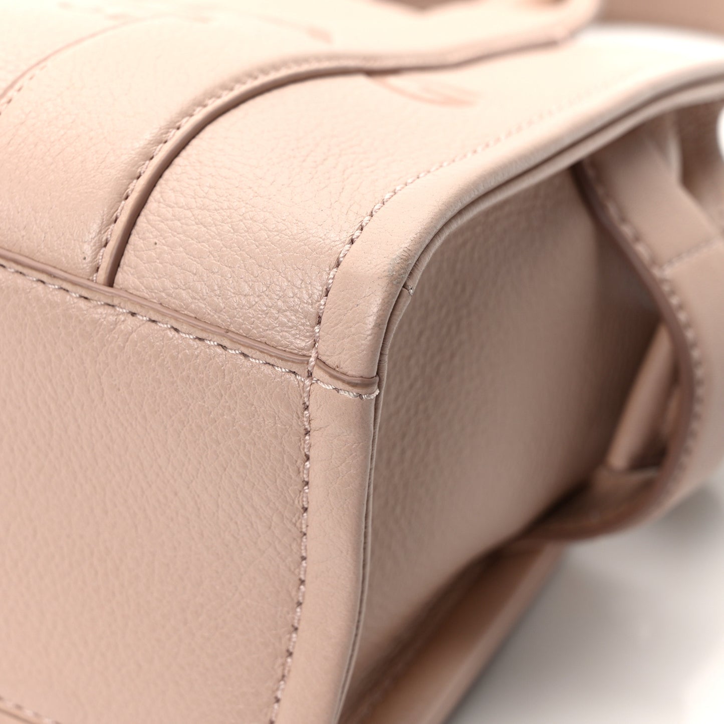 Grained Calfskin Small The Tote Bag Rose Dust