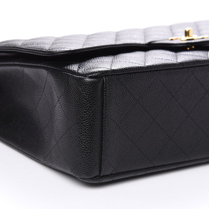 Chanel Caviar Quilted Maxi Double Flap Black 8 of 15