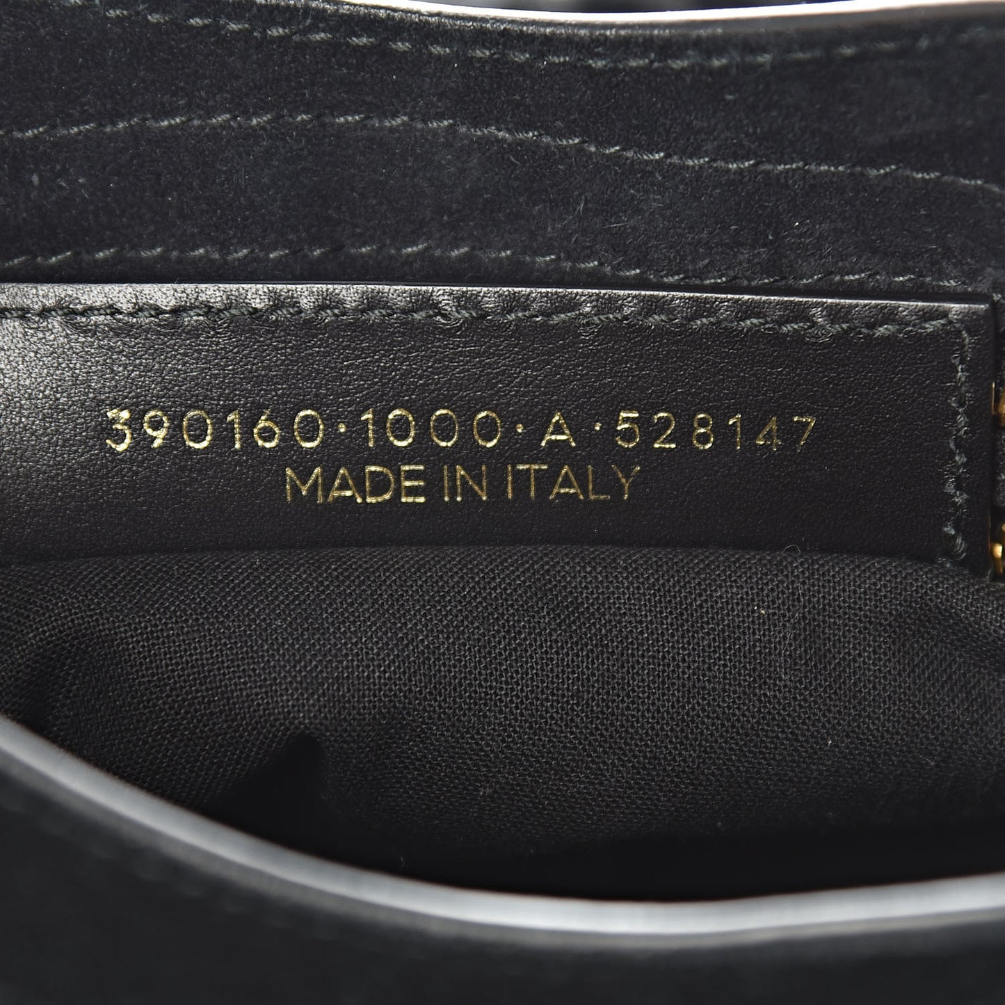 Baby Daim Suede Gold Metallic Edge Hardware Mini City Black