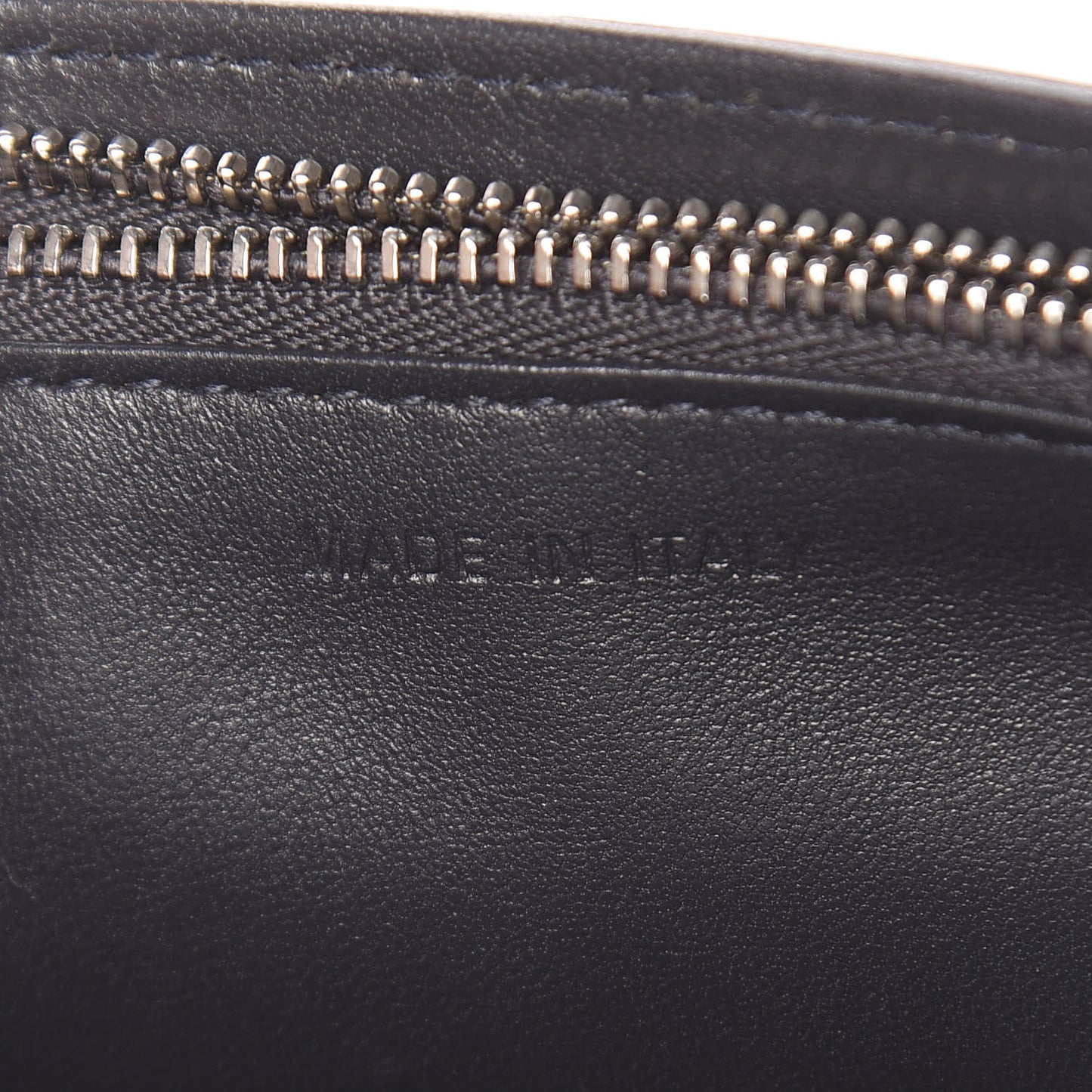 Metallic Patent Micro-Cannage Diorama Wallet on Chain Pouch Silver