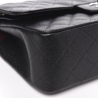 Chanel Caviar Quilted Jumbo Double Flap Black 8 of 11