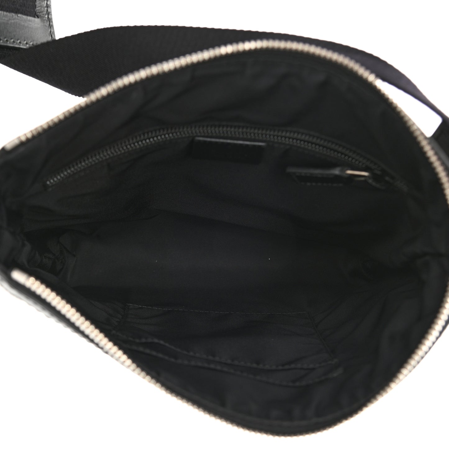 GG Supreme Monogram Web Messenger Bag Black