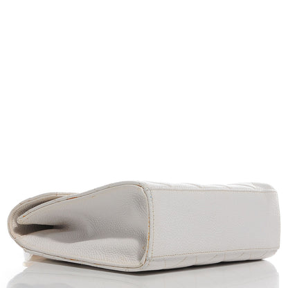 Chanel Caviar Quilted Crossbody Bag White 4 of 9