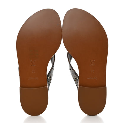 Louis Vuitton Monogram Sunny Flat Thong Sandals 36 Brown 5 of 10