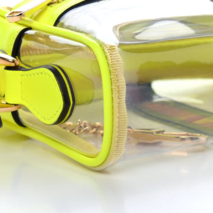 Gucci Vinyl Web Mini Ophidia Transparent Shoulder Bag Yellow Fluo 17 of 19
