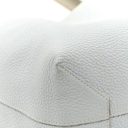 Hermes Veau Sikkim Taurillon Clemence Double Sens 36 Reversible Tote Bleu Pale Gris Perle 19 of 24