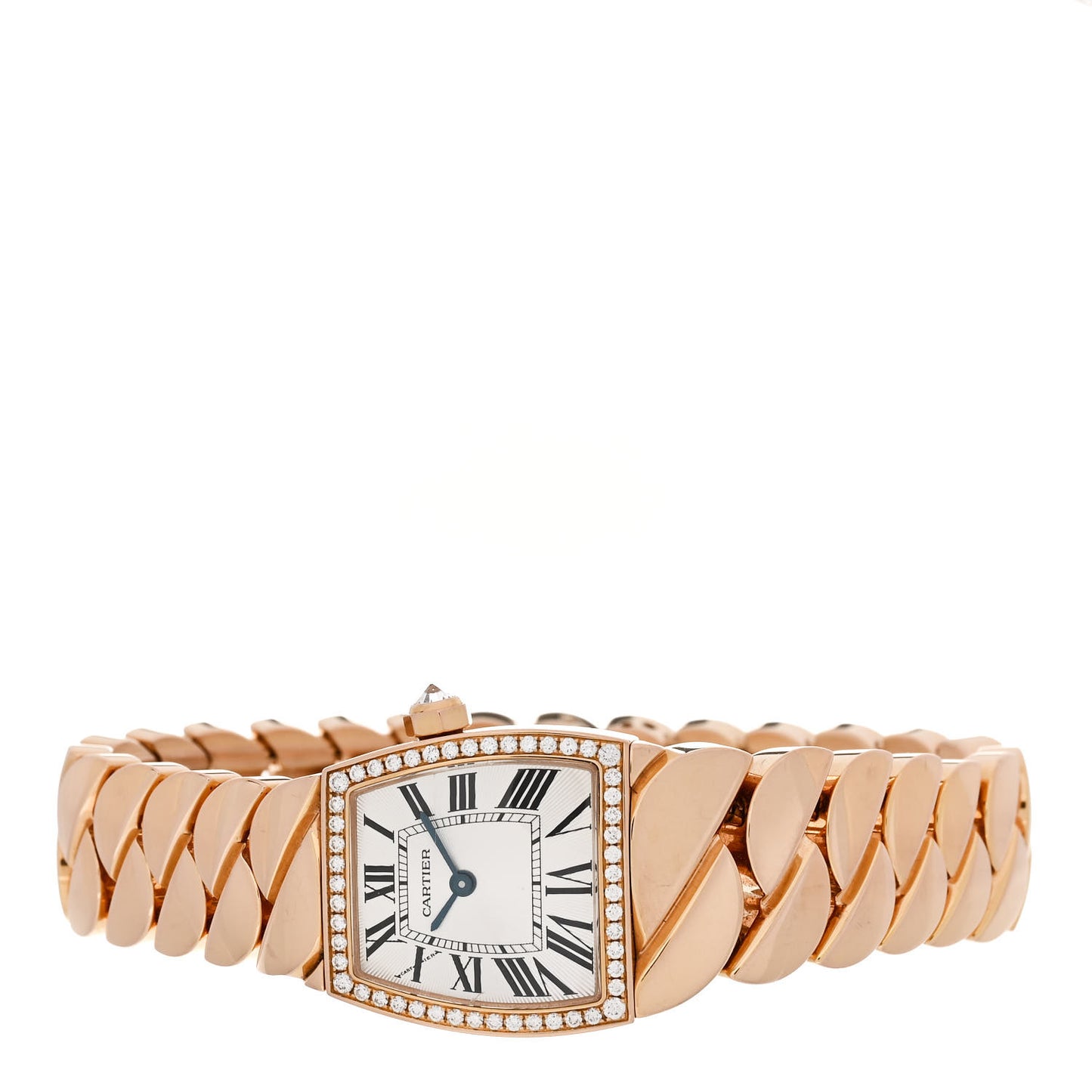 18K Pink Gold Diamond Bezel 22mm La Dona Quartz Watch