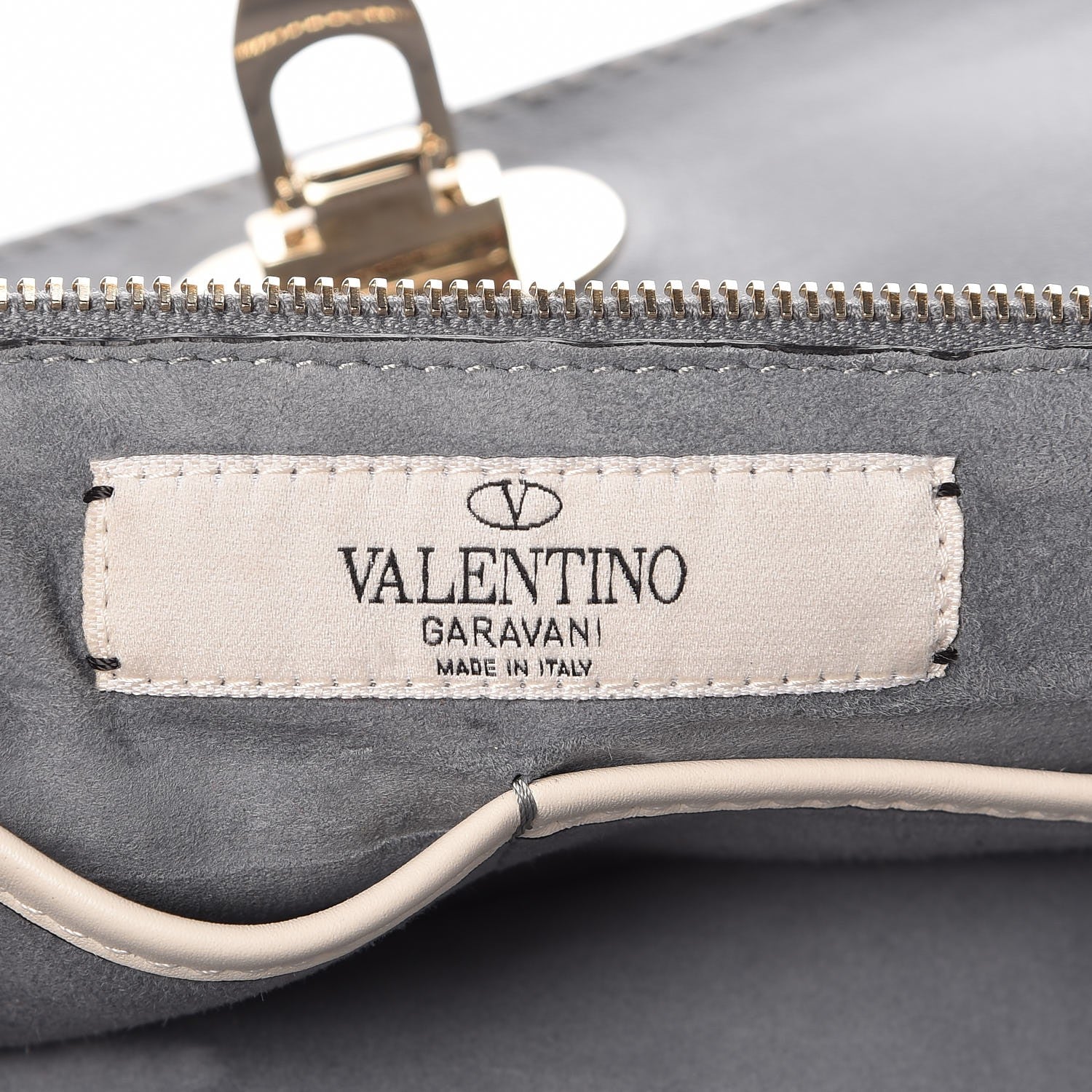 Valentino Garavani Vitello Monogram Kimono 1997 Print Medium Rockstud Tote Light Blue 7 of 7
