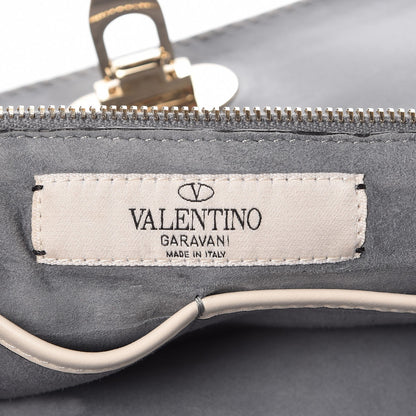 Valentino Garavani Vitello Monogram Kimono 1997 Print Medium Rockstud Tote Light Blue 7 of 7
