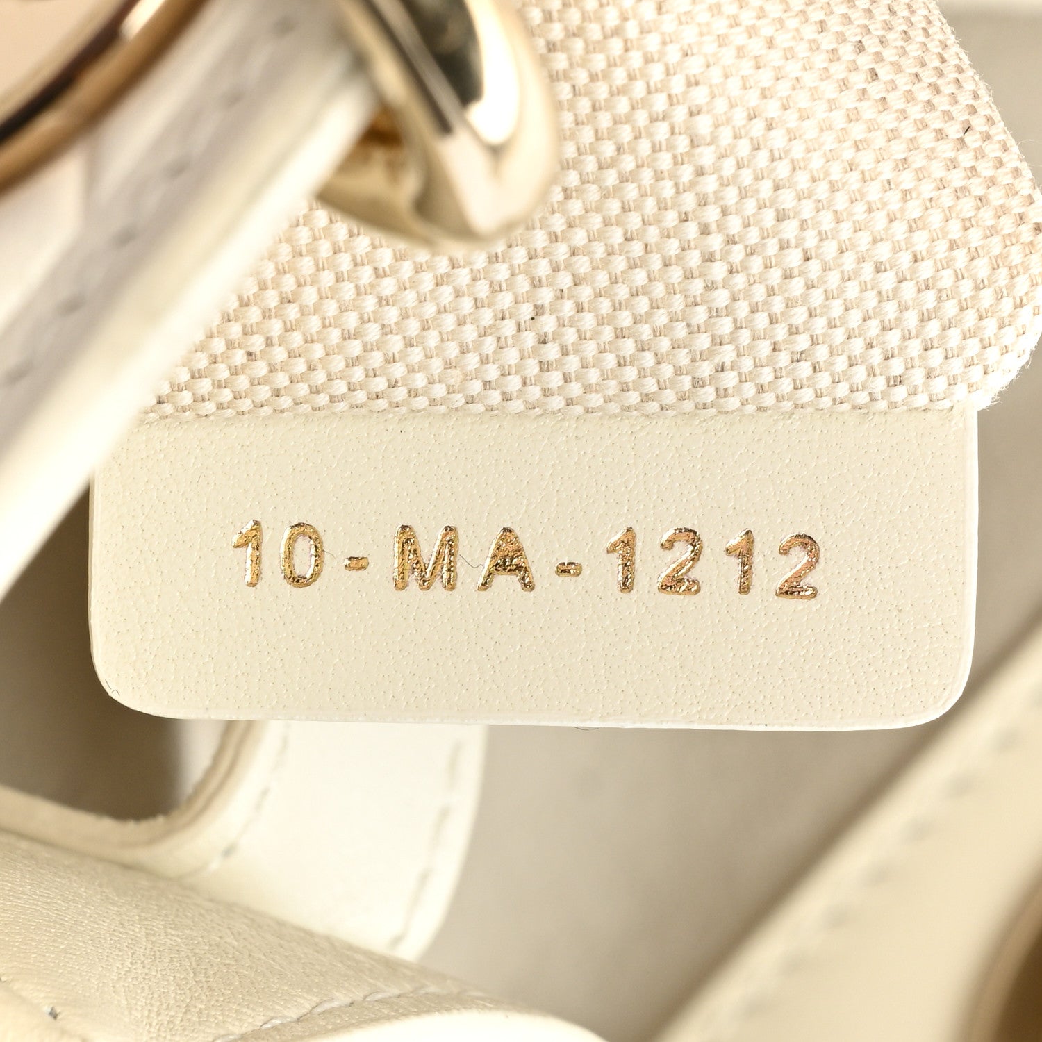 Christian Dior Calfskin Cannage Small The Lady 95.22 Ivory 7 of 14